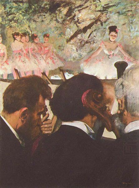 Edgar Degas Musicians in the Orchestra china oil painting image
